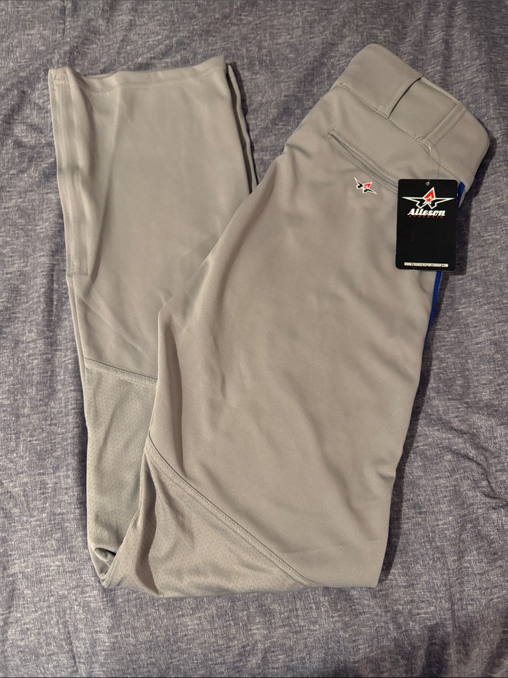 Men’s Athletic Baseball Pants - Light Gray
